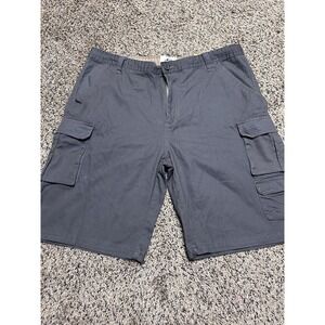 Old Mill Grey‎ Cargo Shorts - Men's 38 - Cotton Twill - Relaxed Fit